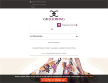 Tablet Screenshot of catsclothing.co.uk